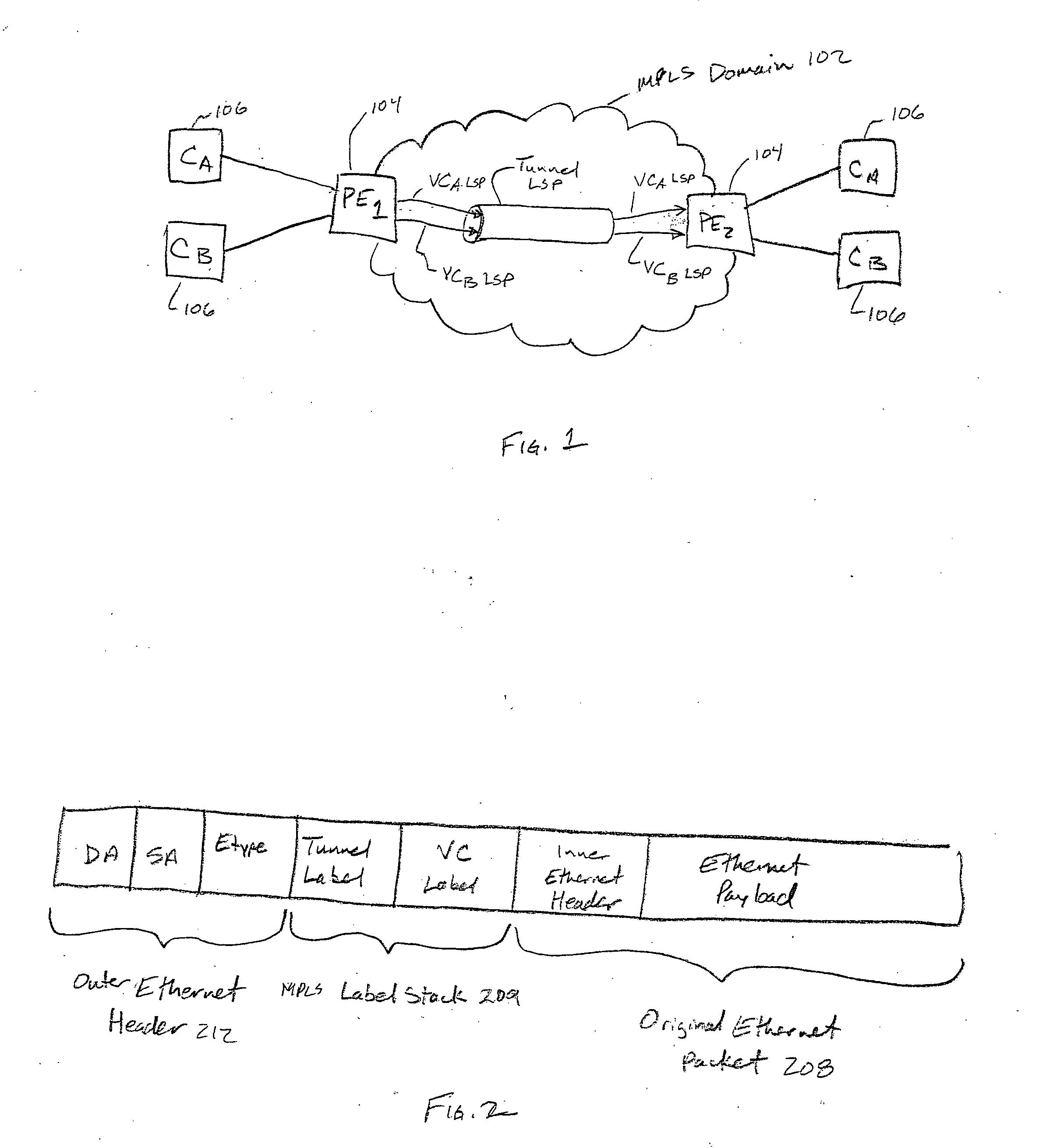 Multiprotocol label switching (MPLS) edge service extraction