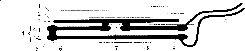 Giant magneto-impedance effect sensing probe based on flexible circuit board