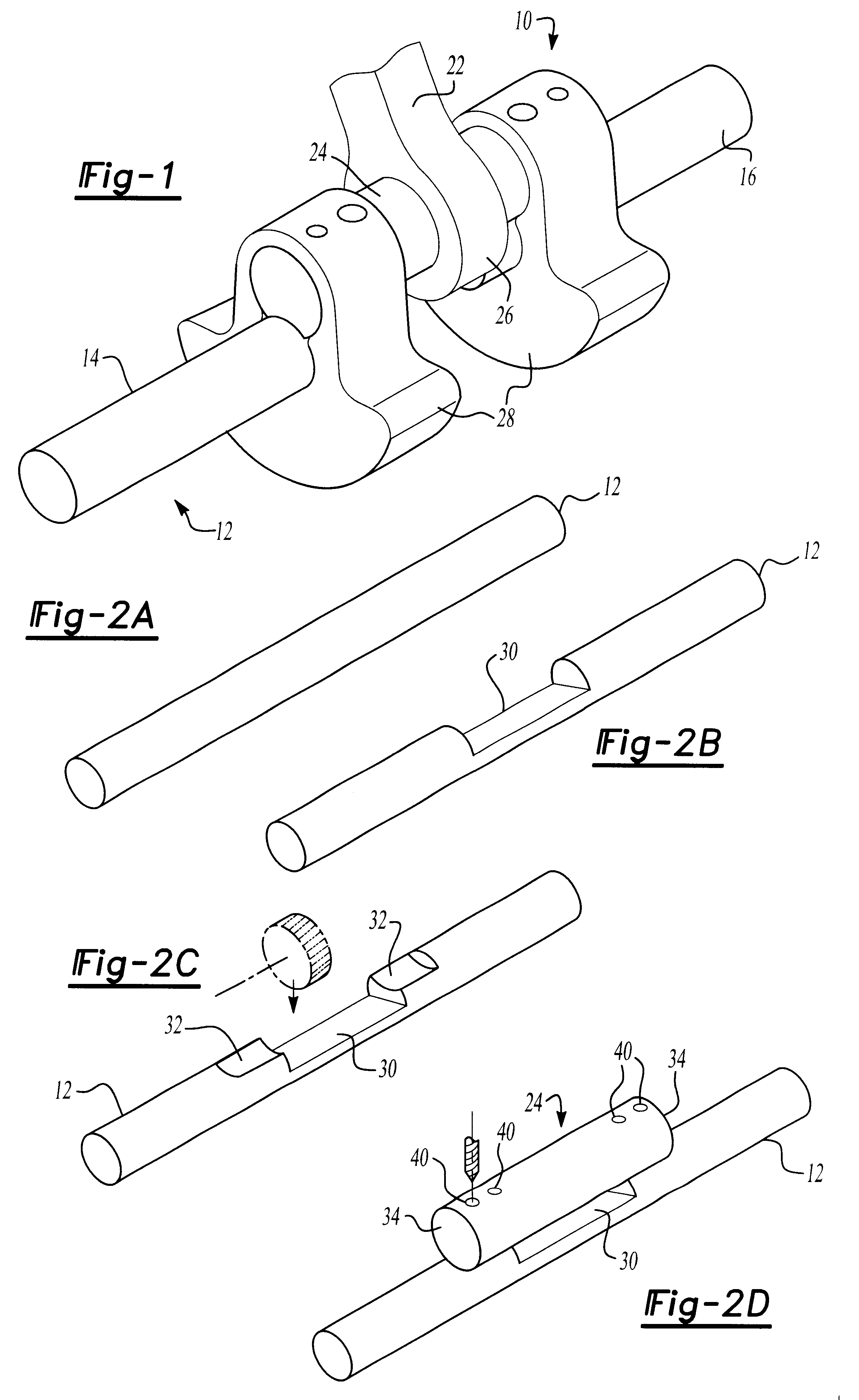 Method for making a multi-piece crankshaft