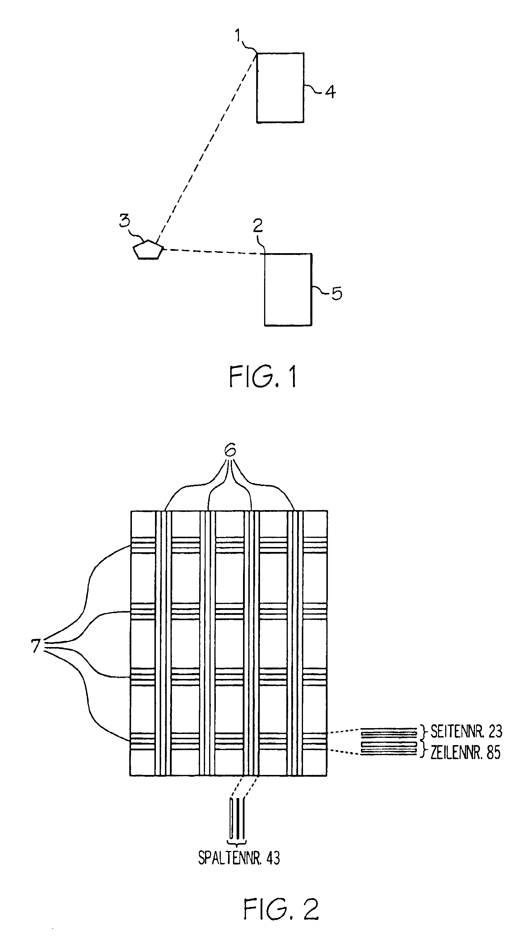 Method and system for determining positions on a document