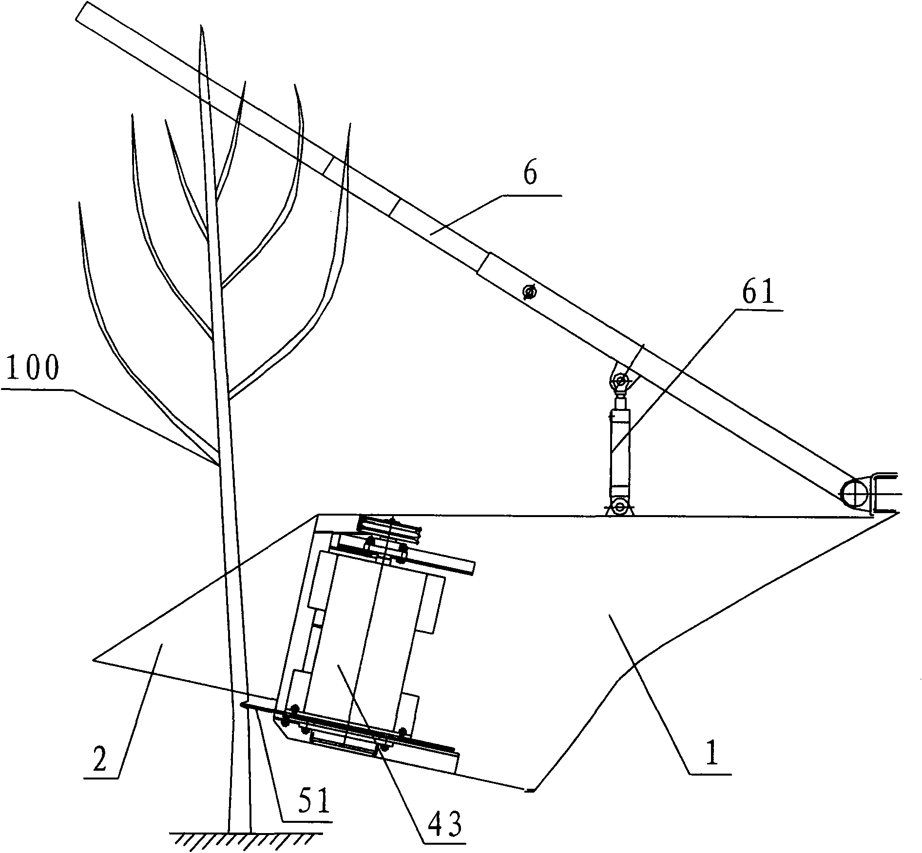 Energy forest harvesting platform