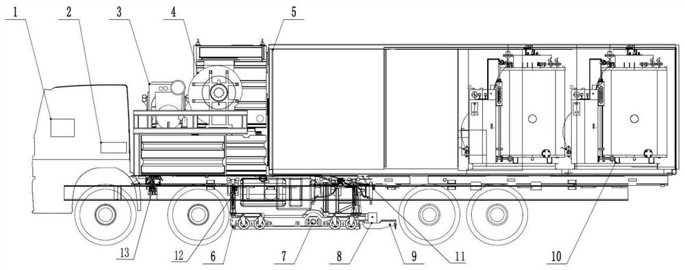 One-button sequential control method and system for a snow melting vehicle