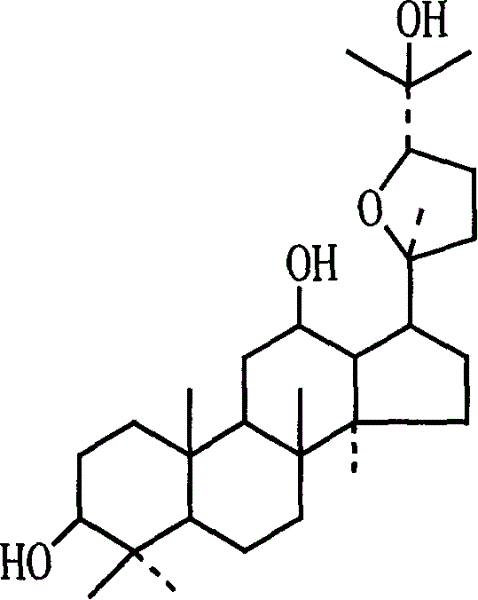 Pseudoginsenoside Pdq and its semi-synthesis process and medicine use