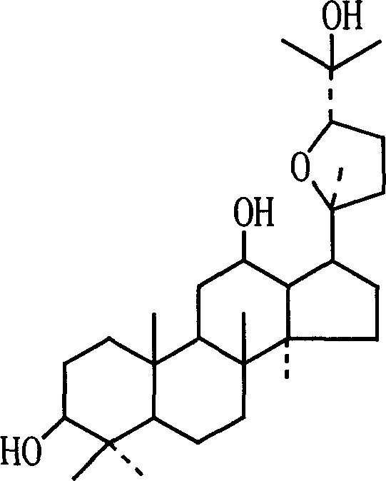 Pseudoginsenoside Pdq and its semi-synthesis process and medicine use