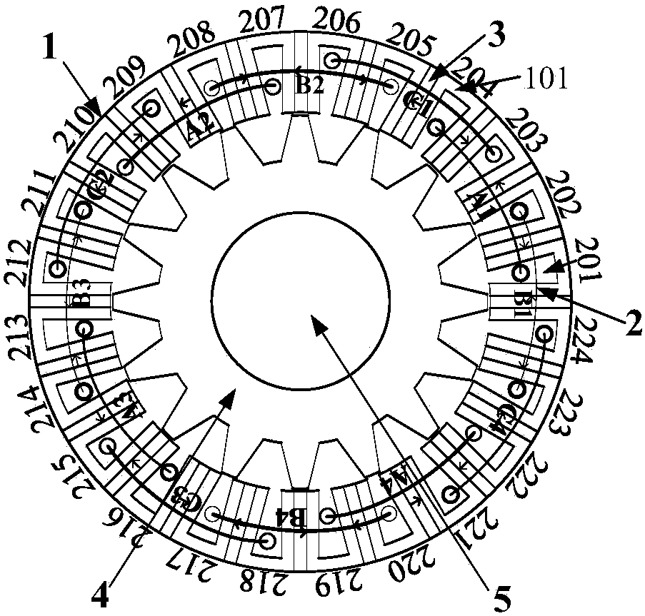 A Flux Switching Brushless Motor with Single Laminated Winding