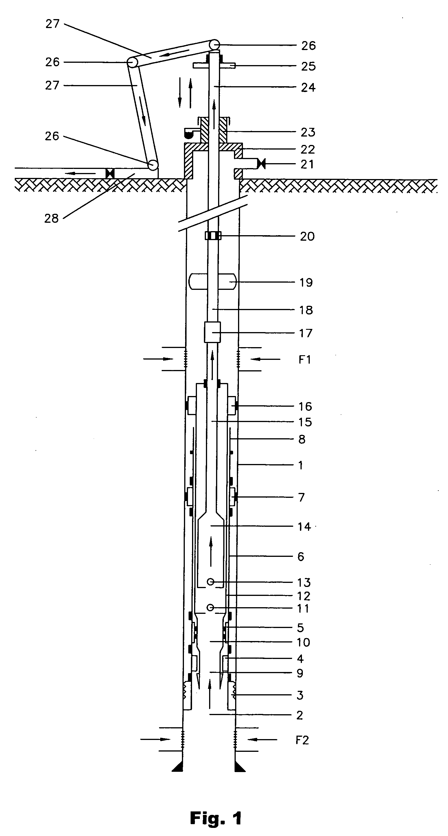 Assembly and method of alternative pumping using hollow rods without tubing