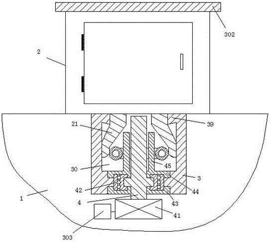 Energy-efficiency outdoor power distribution cabinet installation and locking device