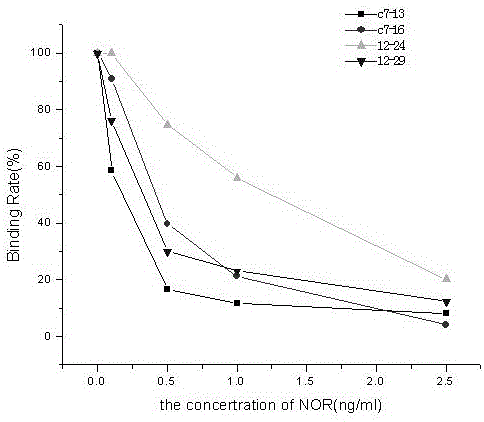 Heptapeptide Antigen Mimic Epitope of Norfloxacin and Its Application