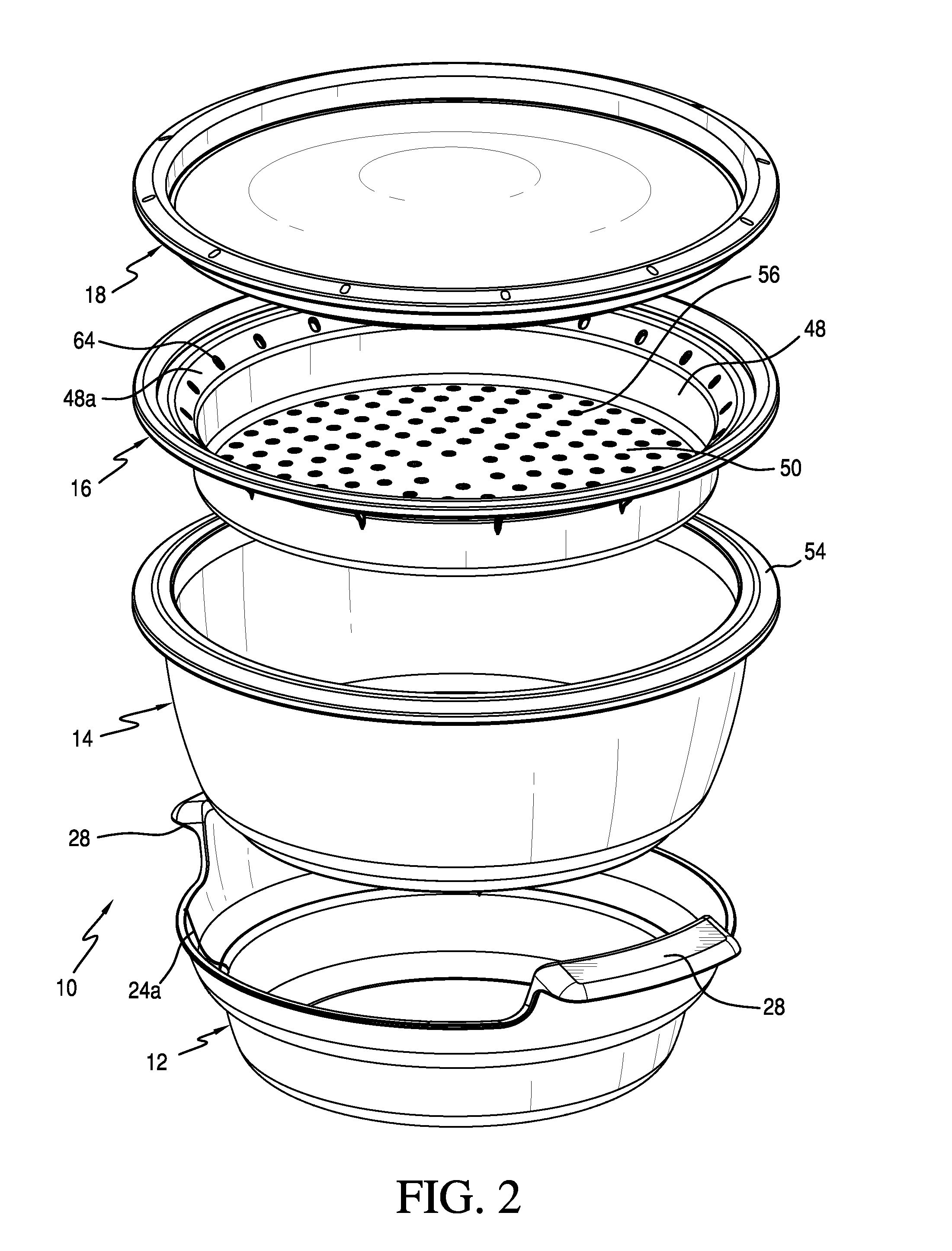 Microwave steam cooking container system