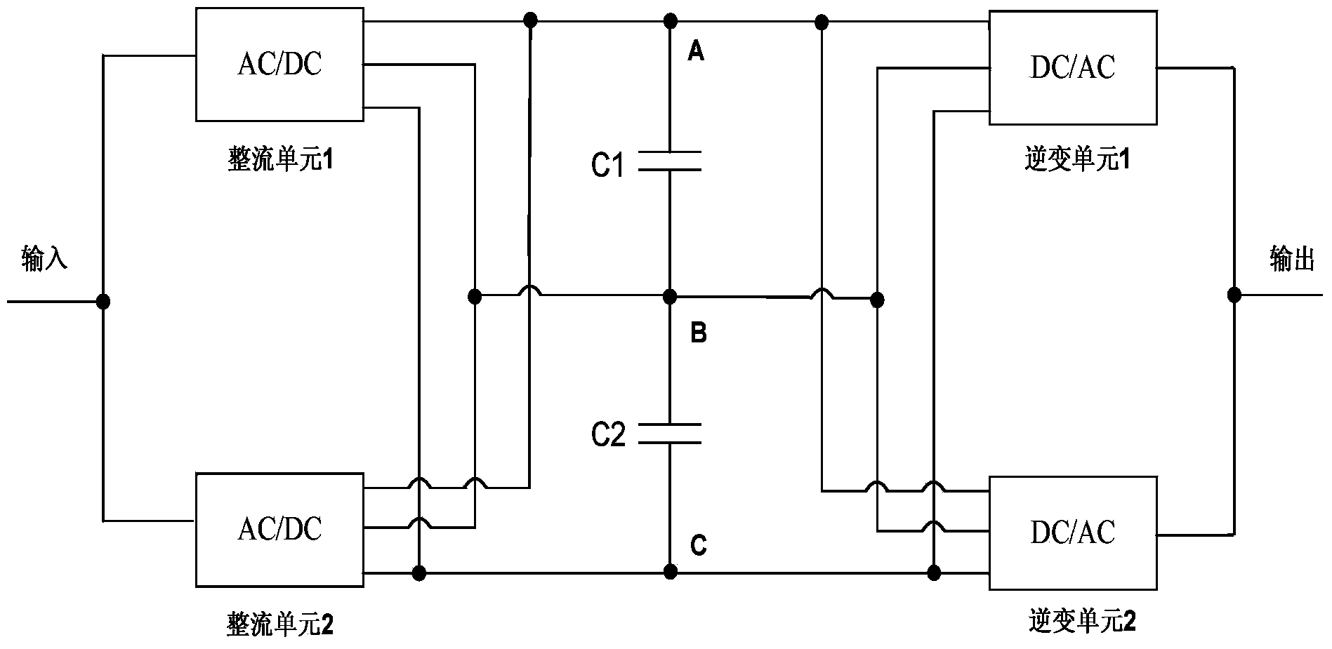 Control method for promoting light load of UPS (Uninterrupted Power Supply)