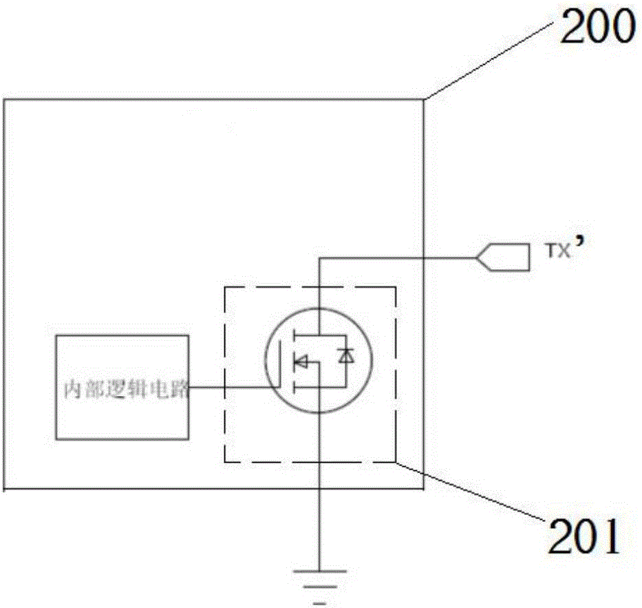 Communication isolation and level switching circuit