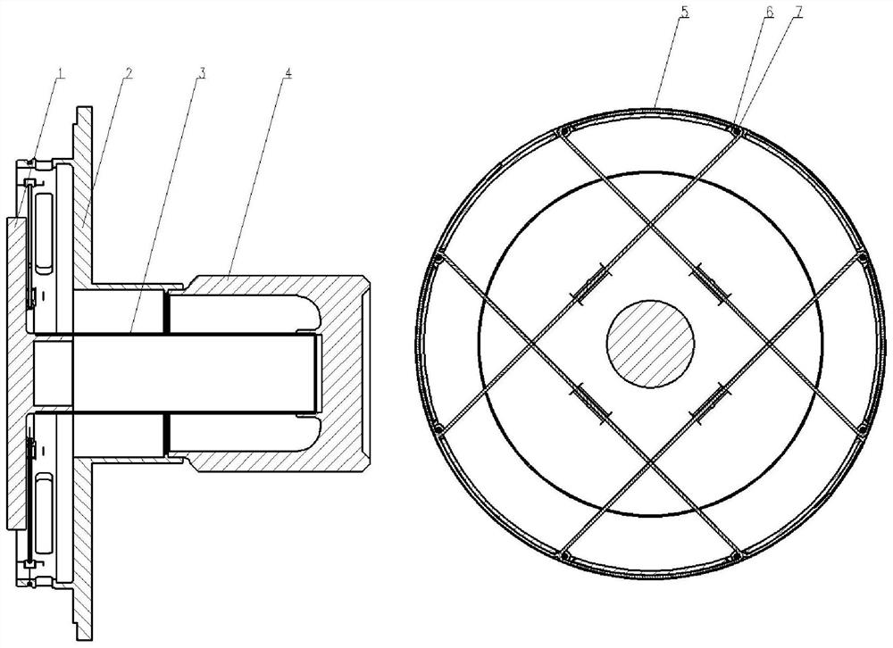 A Large Area Array Infrared Focal Plane Dewar Cold Finger Support Structure with High Thermal Resistance and High Stiffness