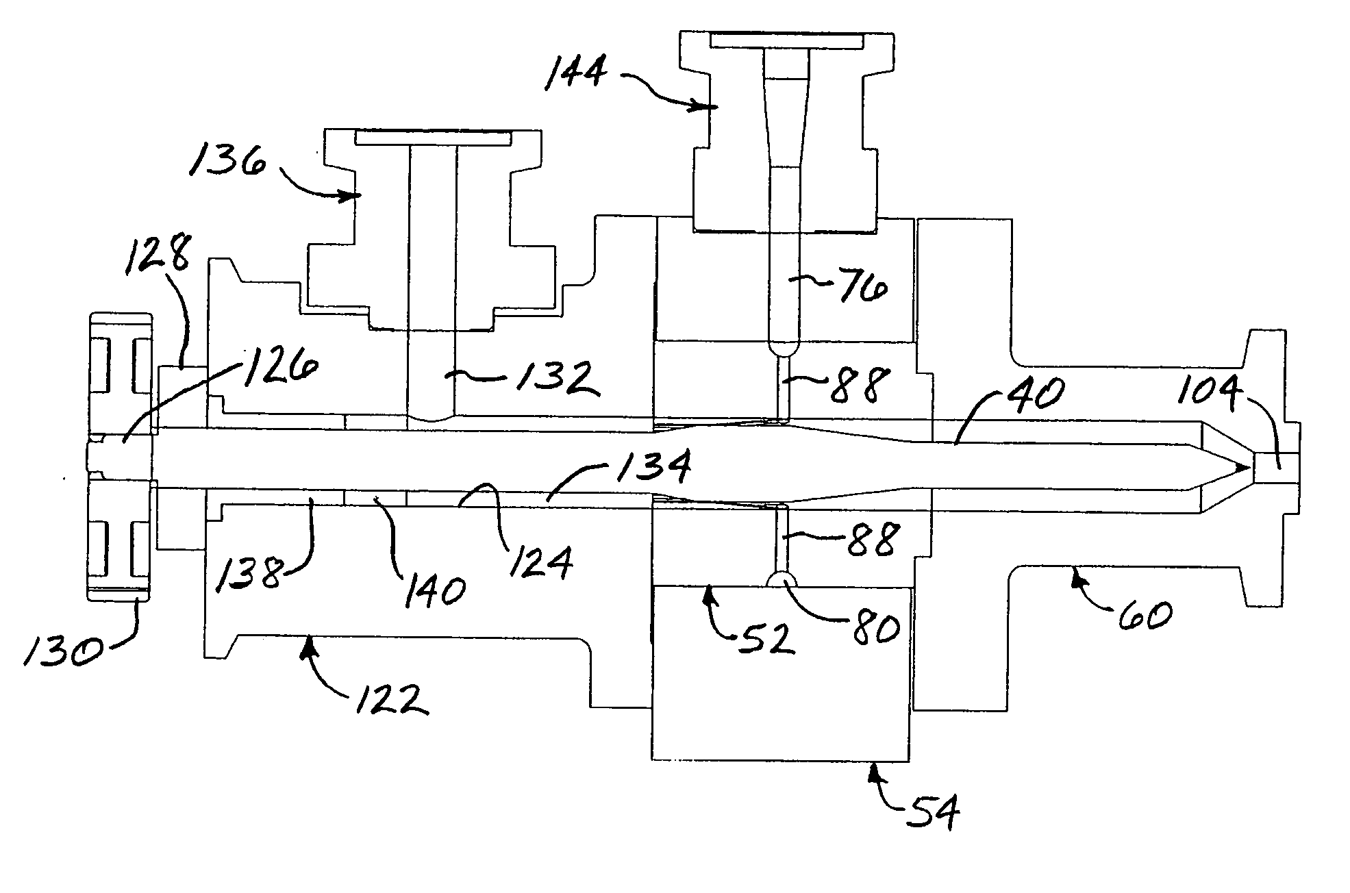 Apparatus and method for extruding a multilayered structure