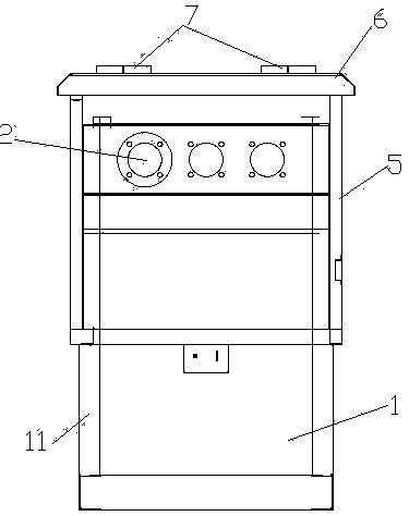 10kv outdoor high-voltage cable distribution box and installation method thereof