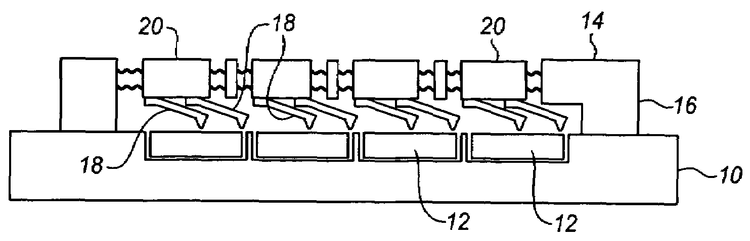 Probe based patterning of microelectronic and micromechanical devices