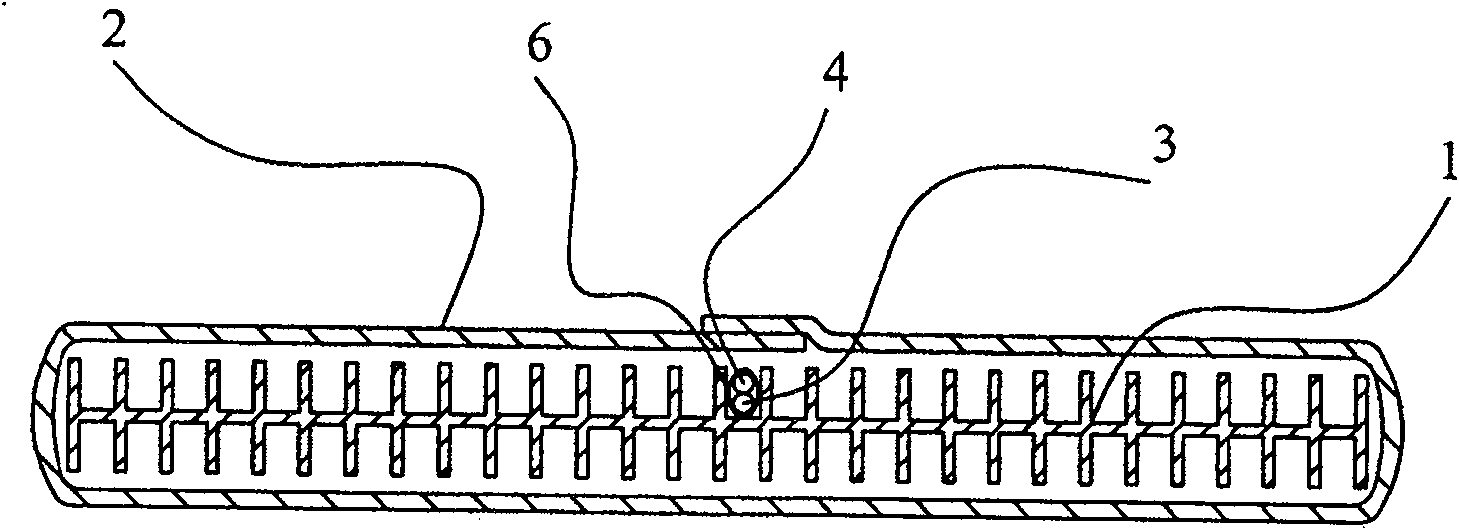 Depth measurement drainage plate structure provided with shielding layer