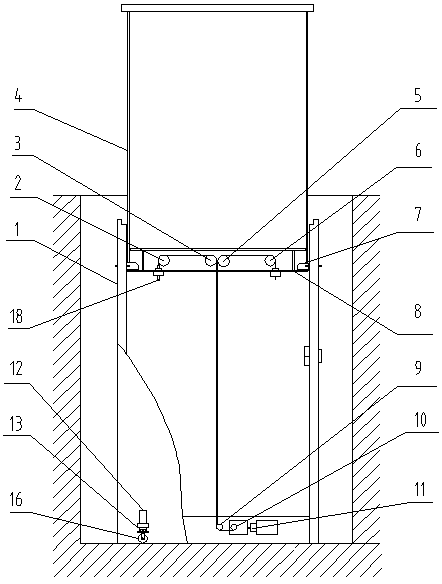 A display cabinet with protective function