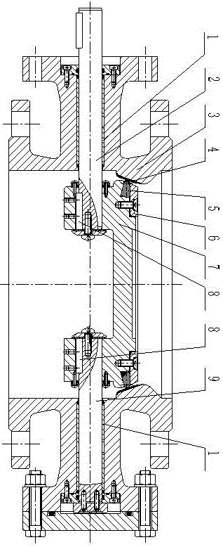 High-performance butterfly valve capable of ensuring double seal