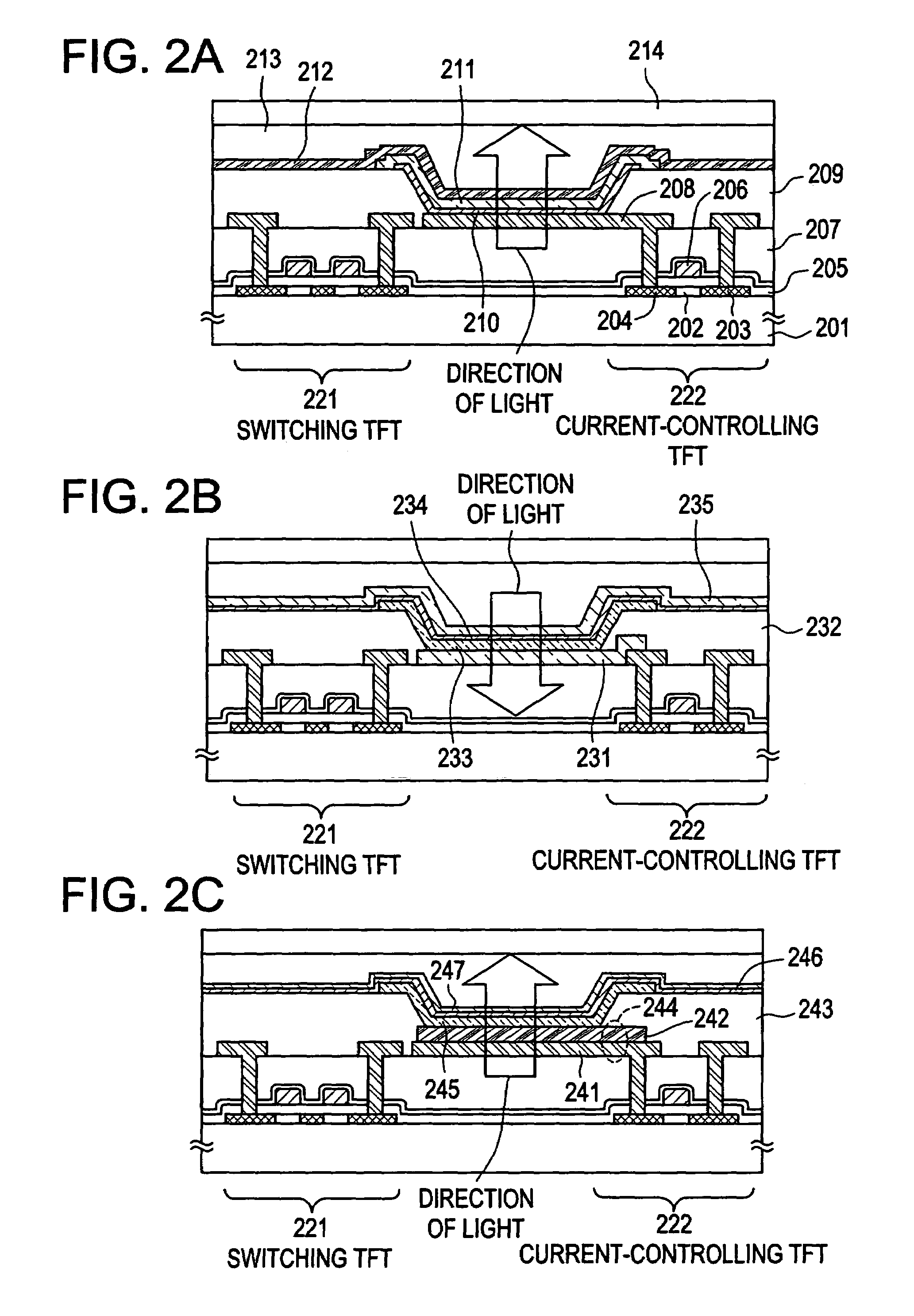 Luminous device including conductive film