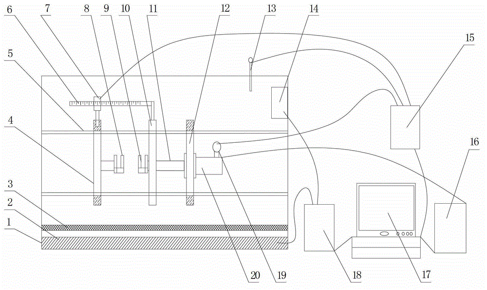 Method for detecting bituminous mortar damage self-healing performance