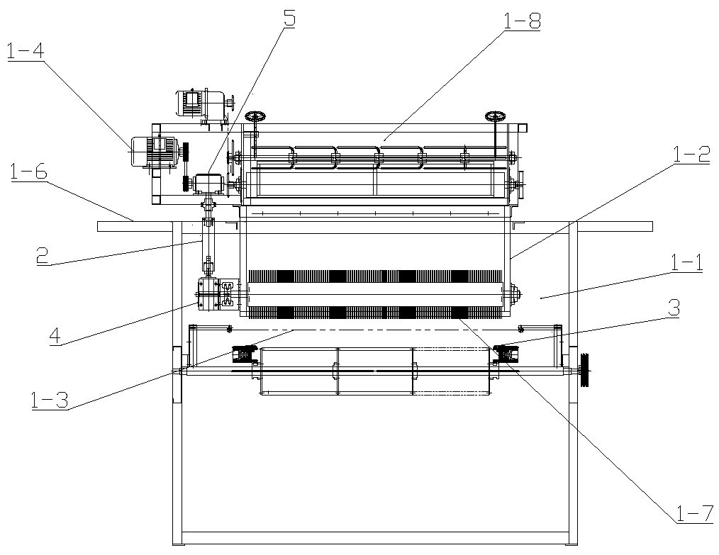 Flocking chamber of flocking machine