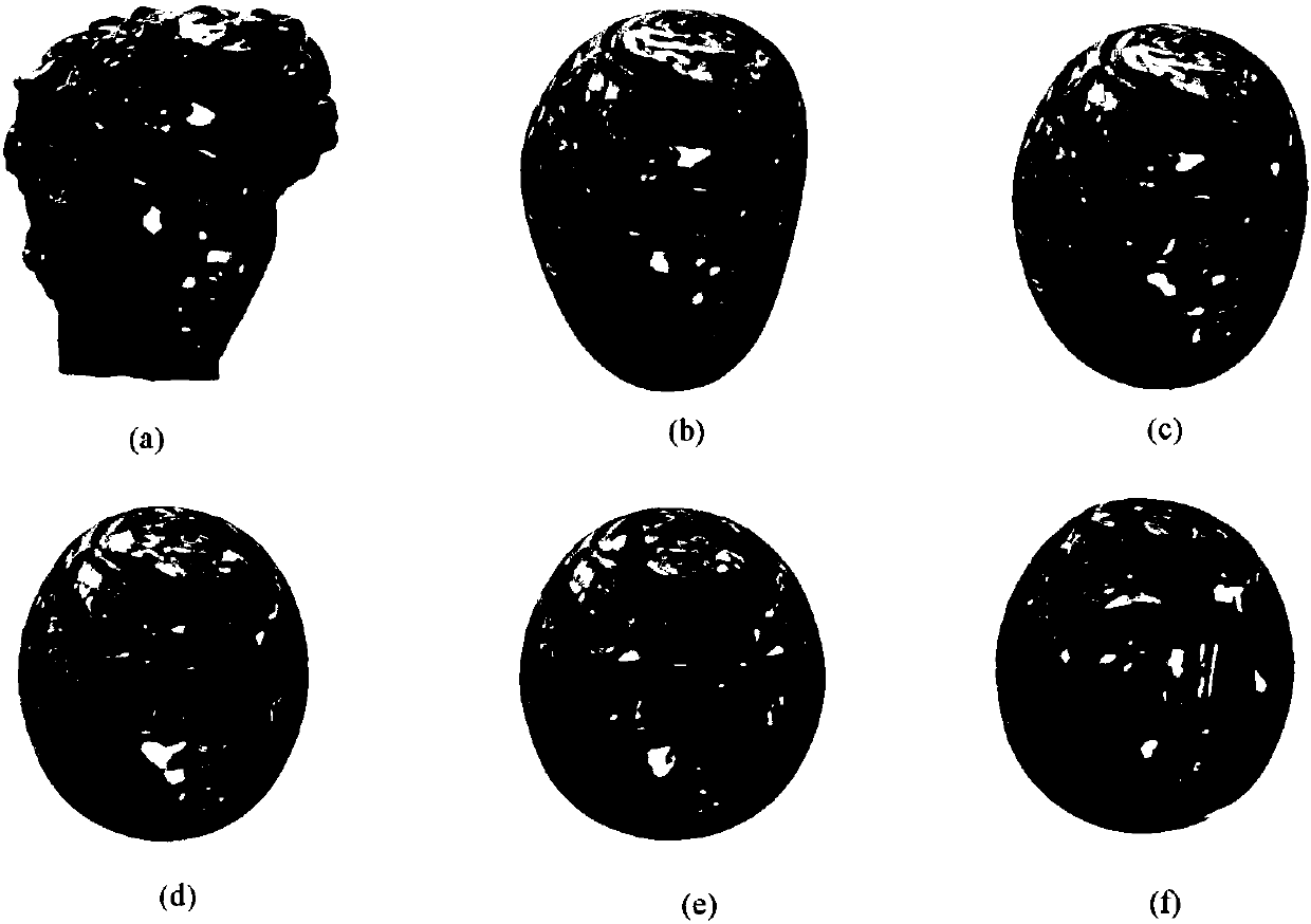 Constant mean curvature hook face construction method based on normal mean