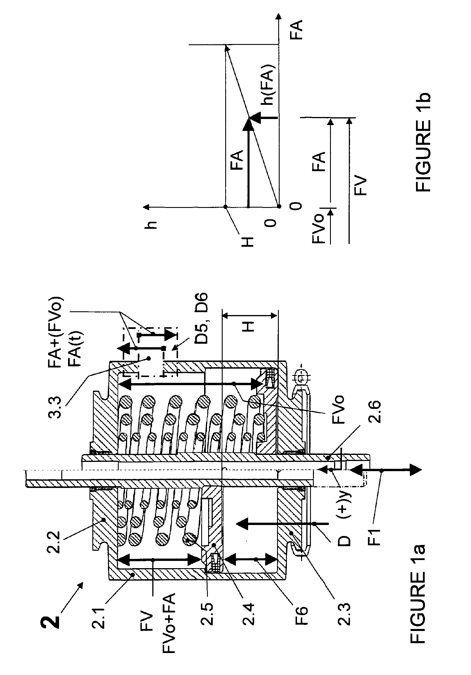 Diagnostic method for poppet valves and measuring device for carrying out said method