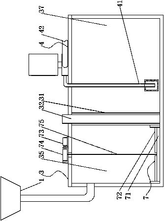 Cooling liquid circulating system of linear cutting machine
