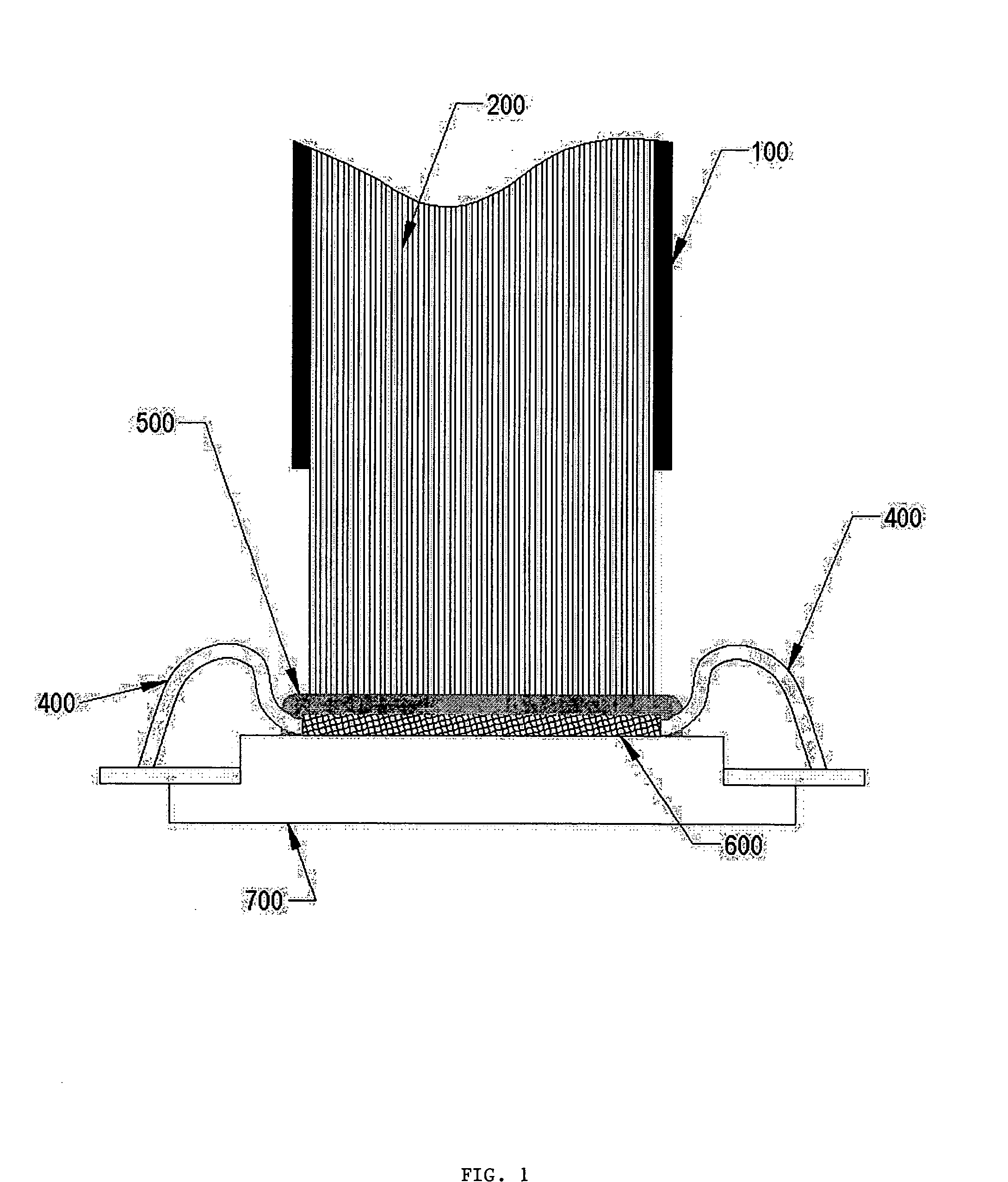 Compact, high efficiency, high power solid state light source using a solid state light-emitting device