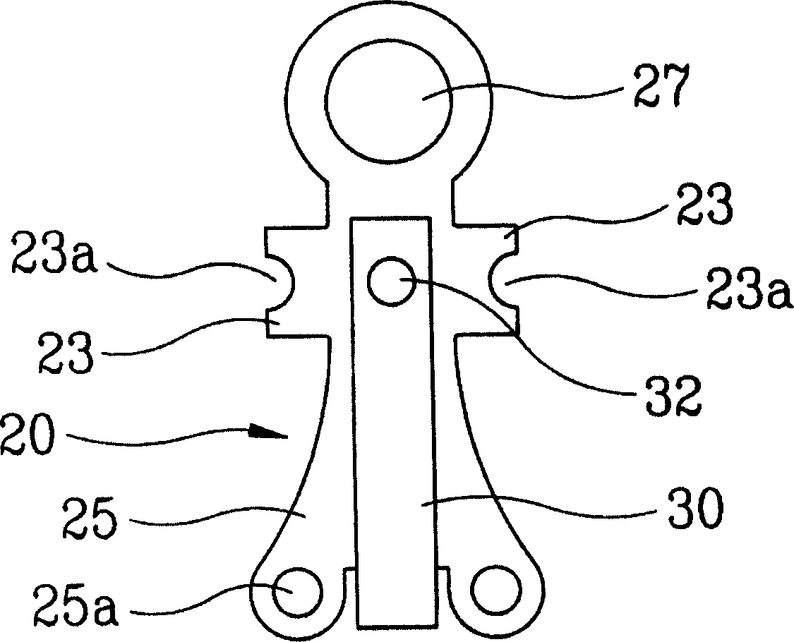 Tension locking device for ring