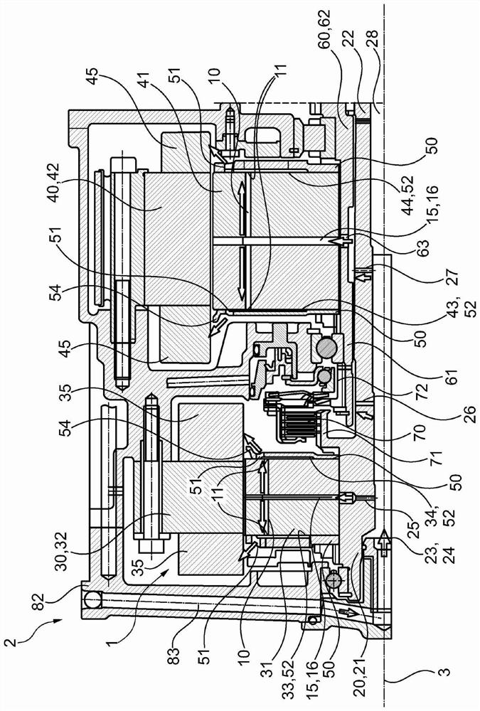 Electric drive unit, hybrid module, and drive assembly for motor vehicle