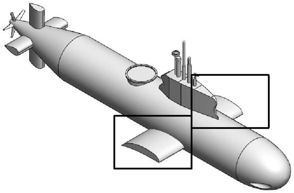 Ocean internal wave absorbing method based on active control vibration wing plate