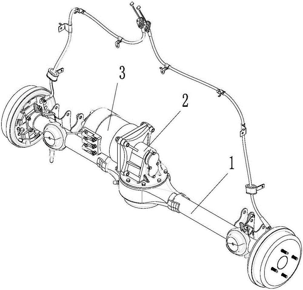 Automobile rear axle assembly