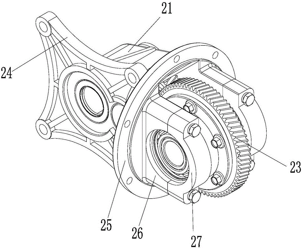 Automobile rear axle assembly