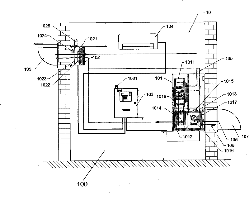 Bidirectional automatic dust removal and intelligent ventilation system and bidirectional dust removing method