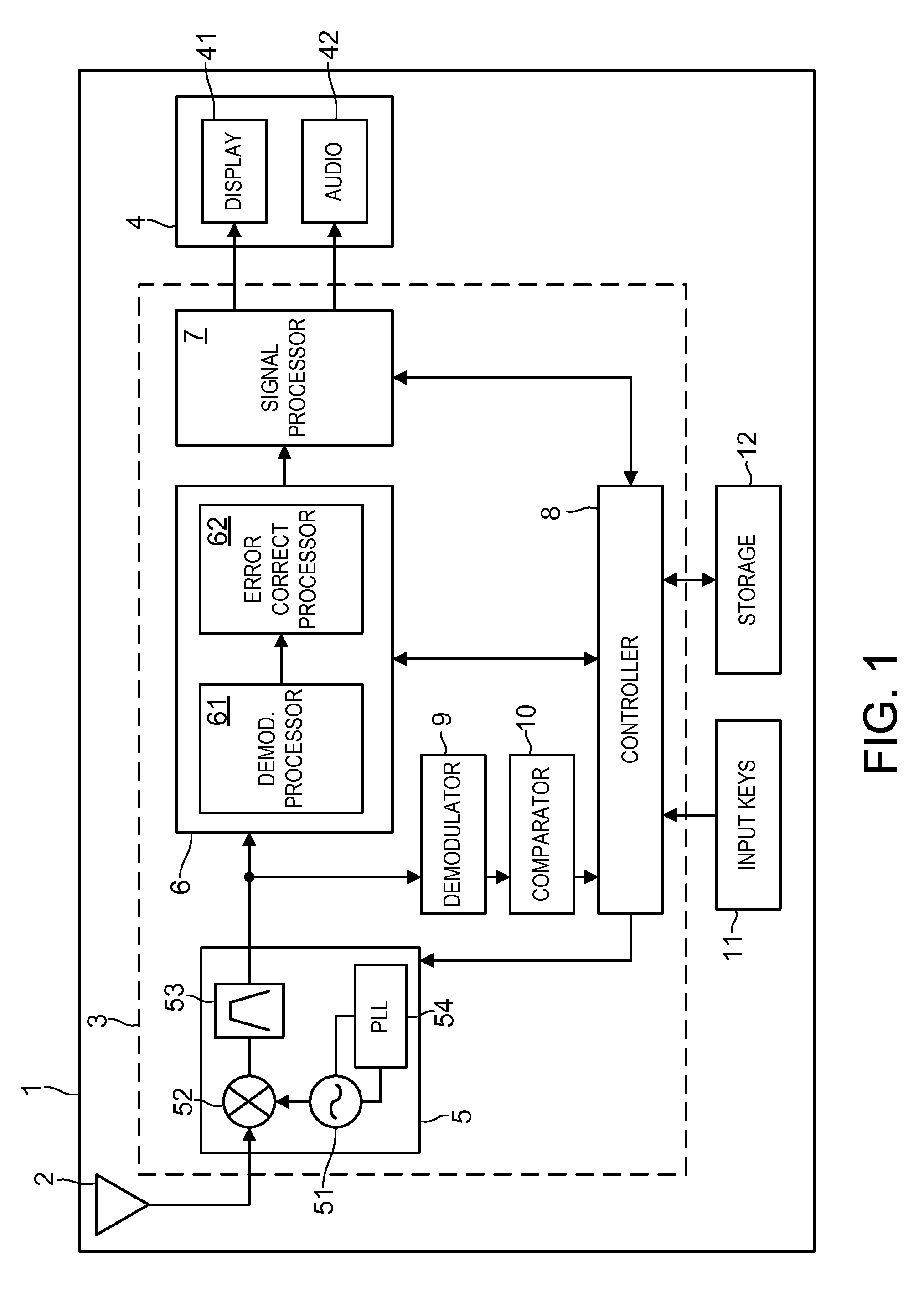 Broadcast reception module and broadcast device using the same