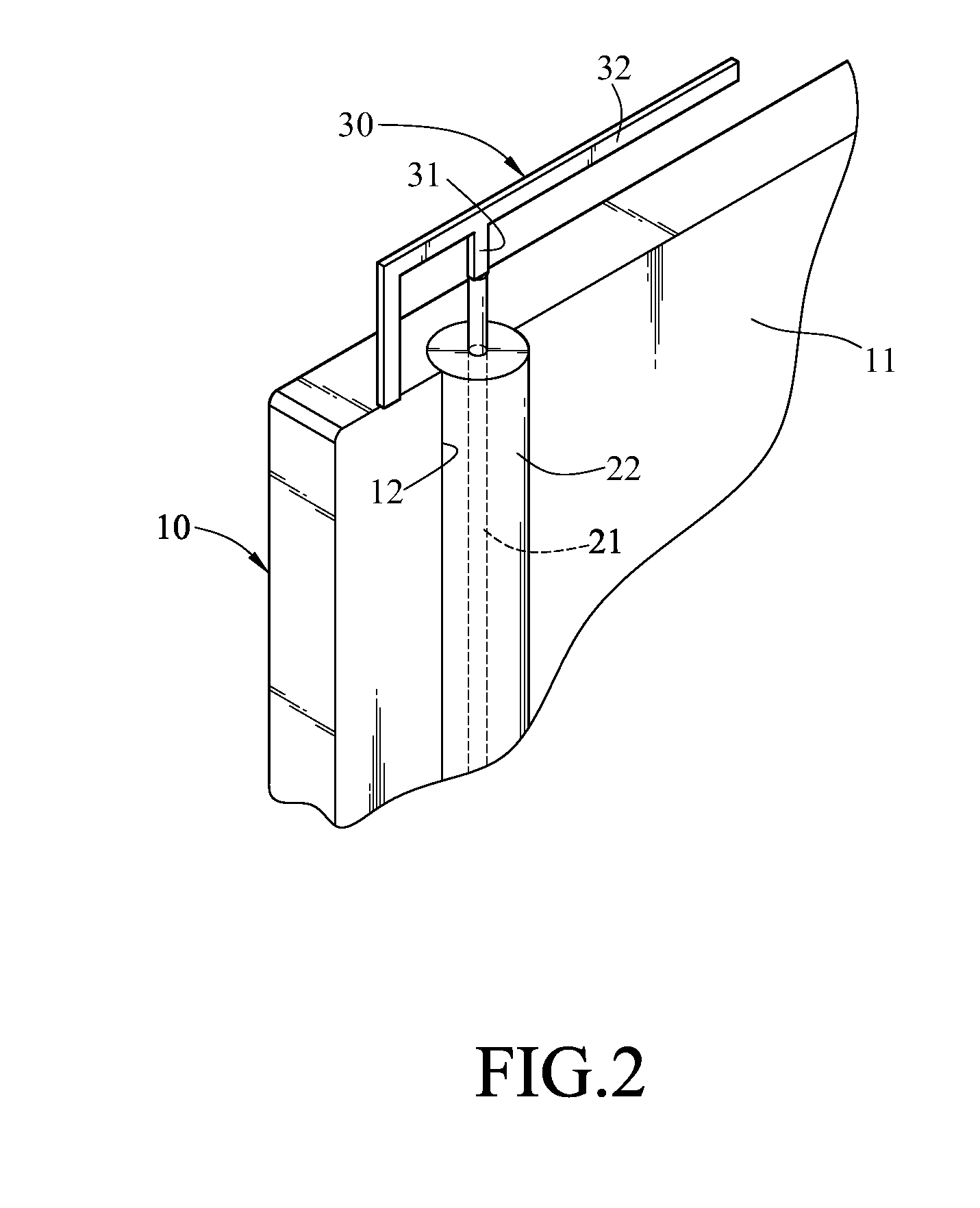 Case having signal transmission line