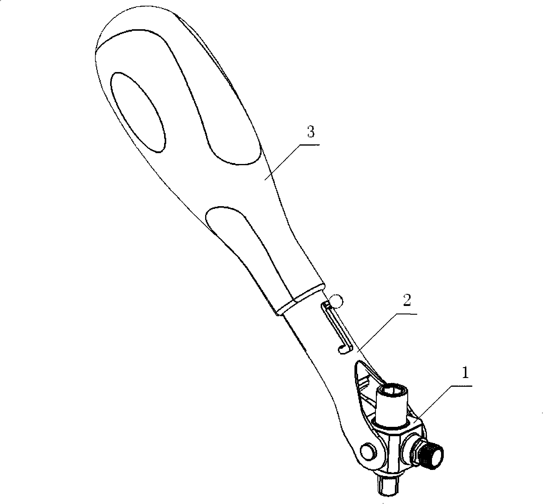 Multifunctional bolt turning tool ratchet handle