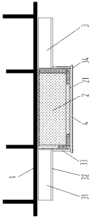 Fabricated building overhung balcony position external envelope structure