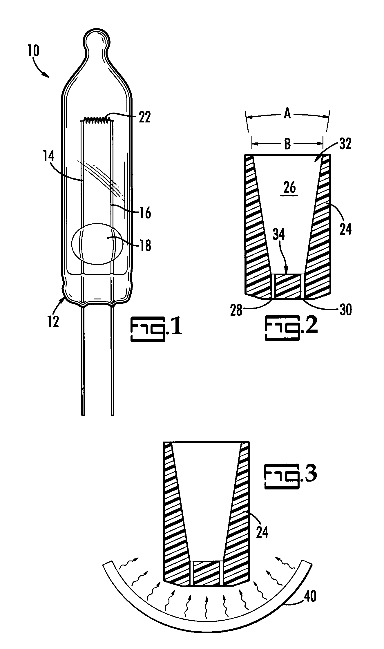 Method for securing a miniature bulb in a holder