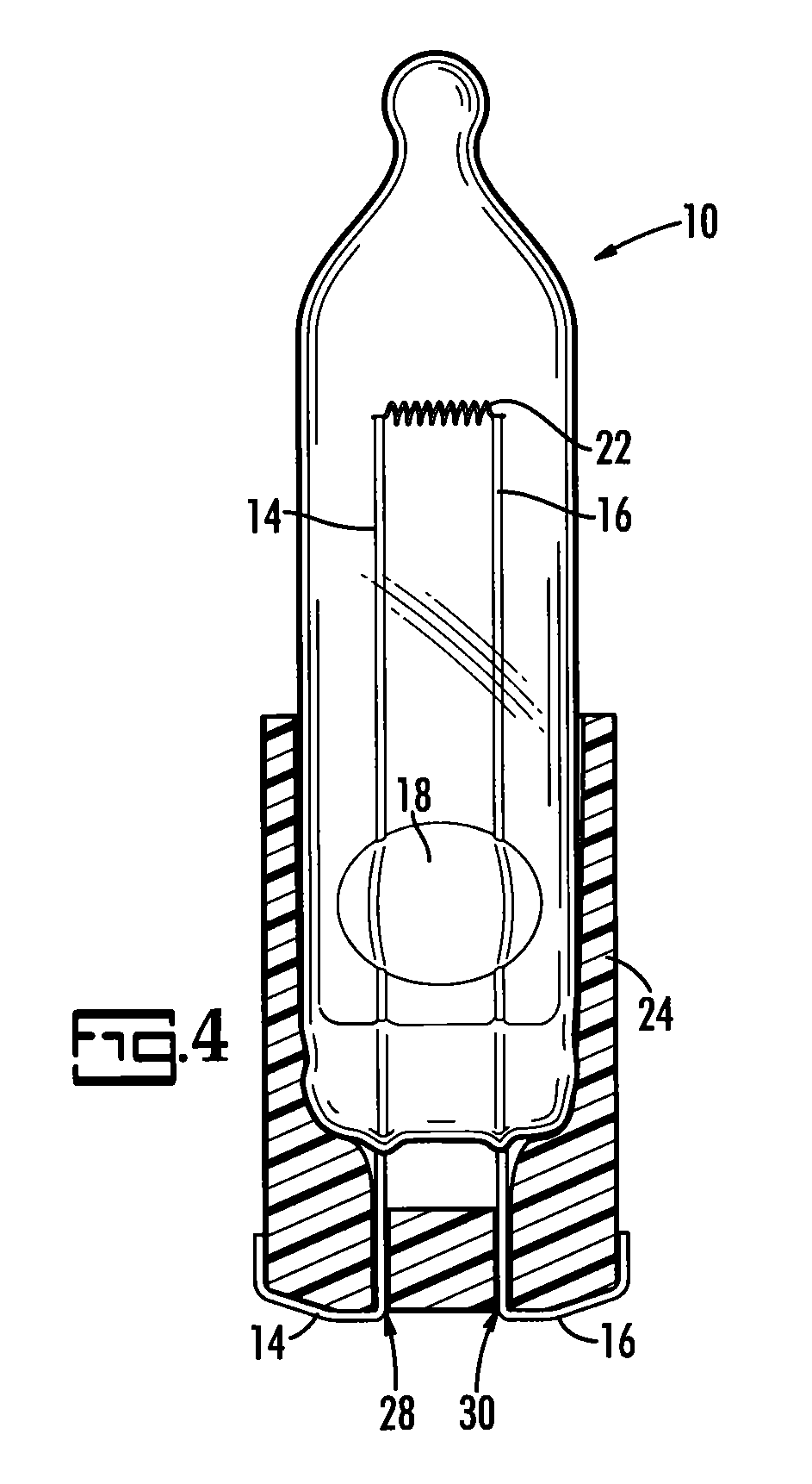 Method for securing a miniature bulb in a holder