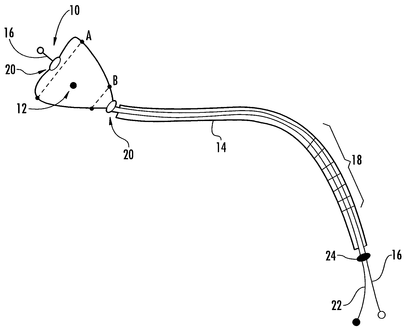 Variable occlusional balloon catheter assembly