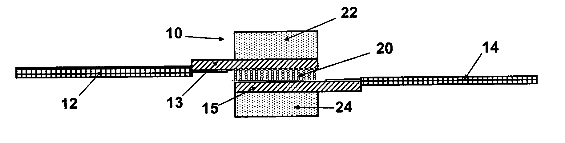 Cable connector incorporating anisotropically conductive elastomer