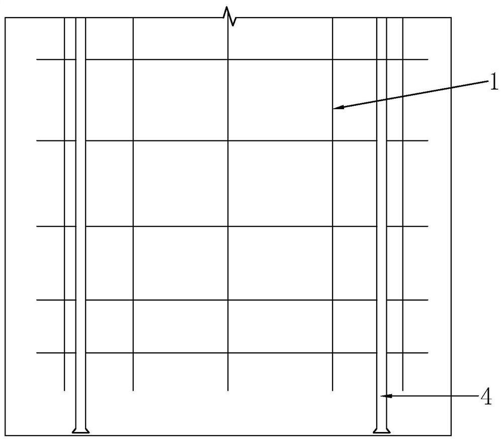 Grouting pipe construction method for post grouting of cast-in-place pile