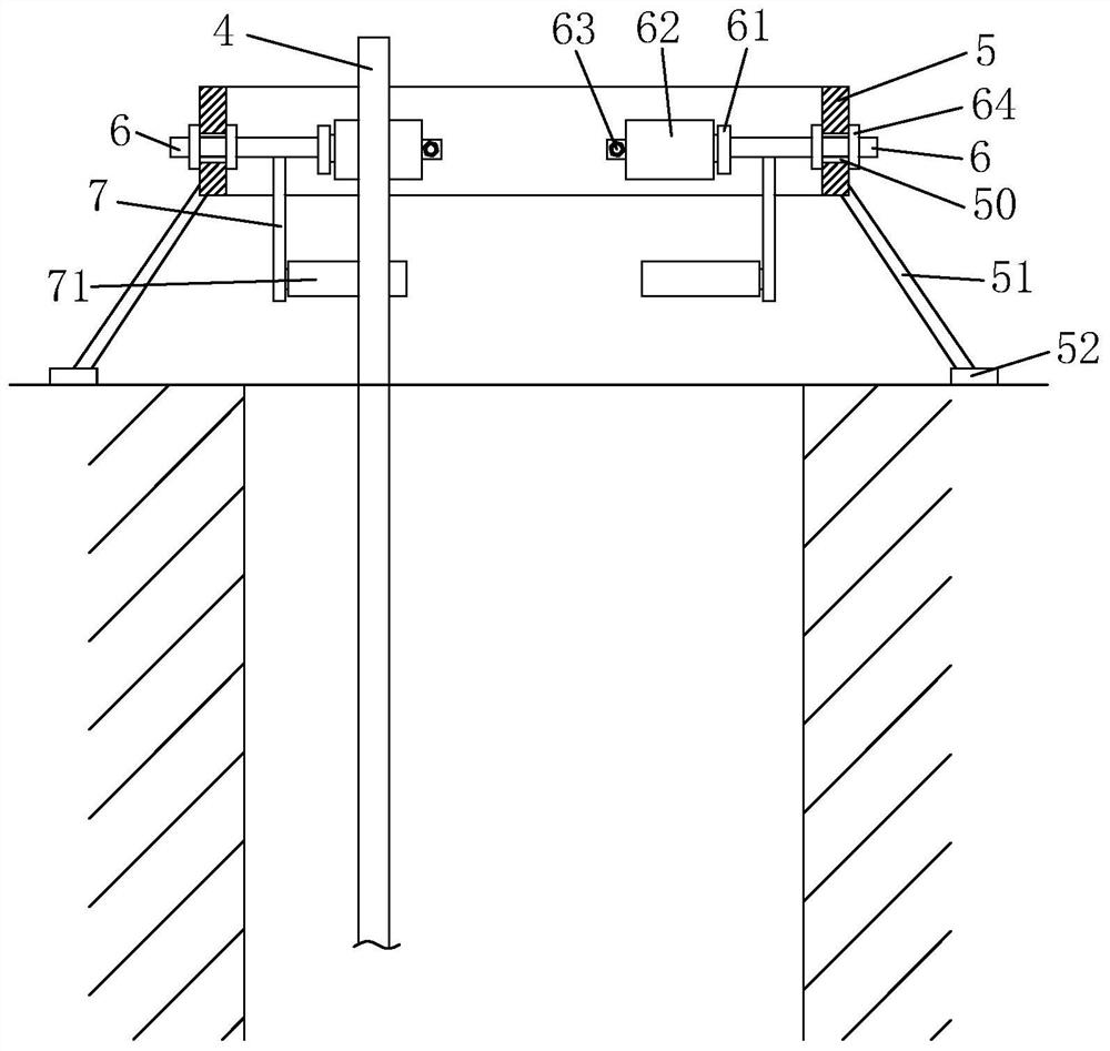 Grouting pipe construction method for post grouting of cast-in-place pile