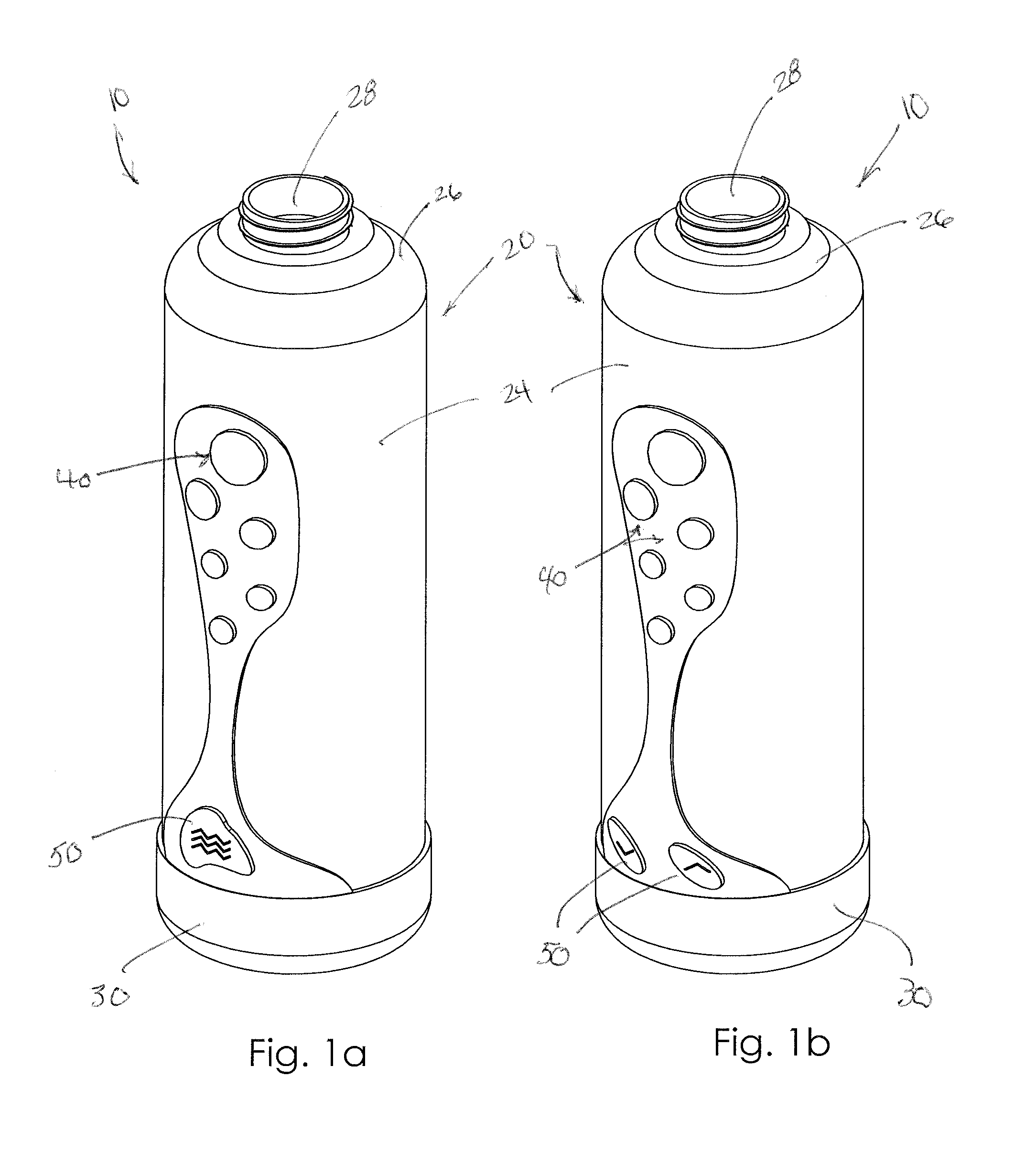 Water Bottle with Electronic Consumption Counter