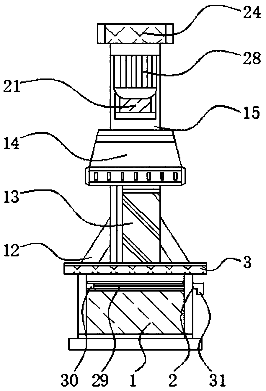 A positioning type high-speed drilling and tapping machine with lubricating structure