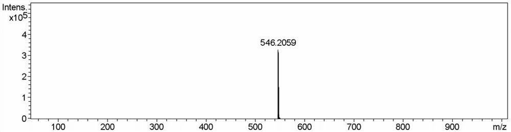 Molecular rotor for detecting viscosity of fermented milk, and preparation method and application thereof