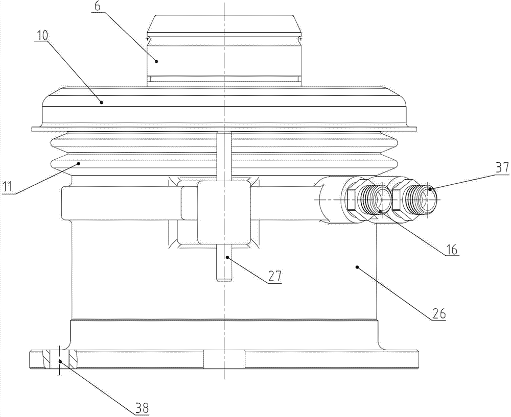 Hydraulic pressure automodulation pulling-type clutch release bearing assembly