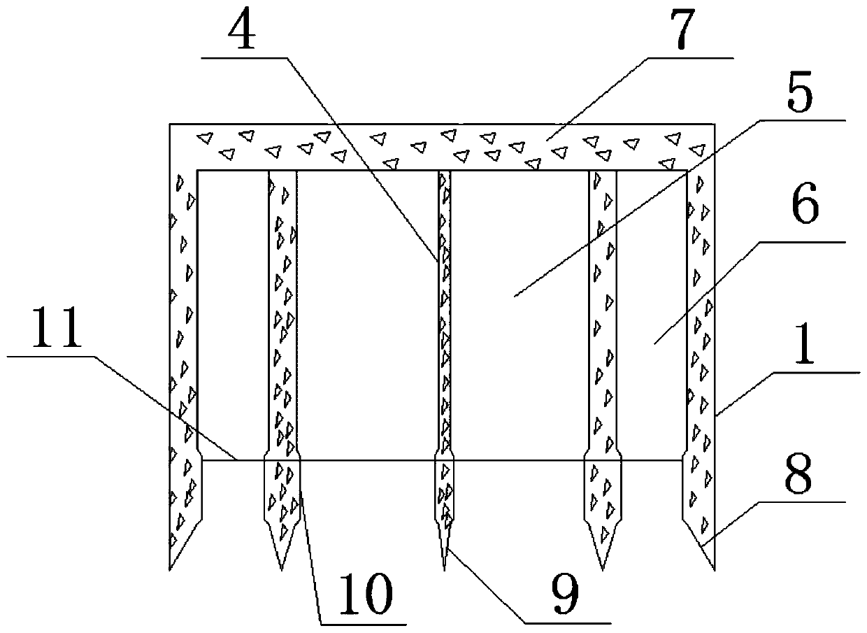Construction method for suspension bridge gravity type anchorage porous annular foundations